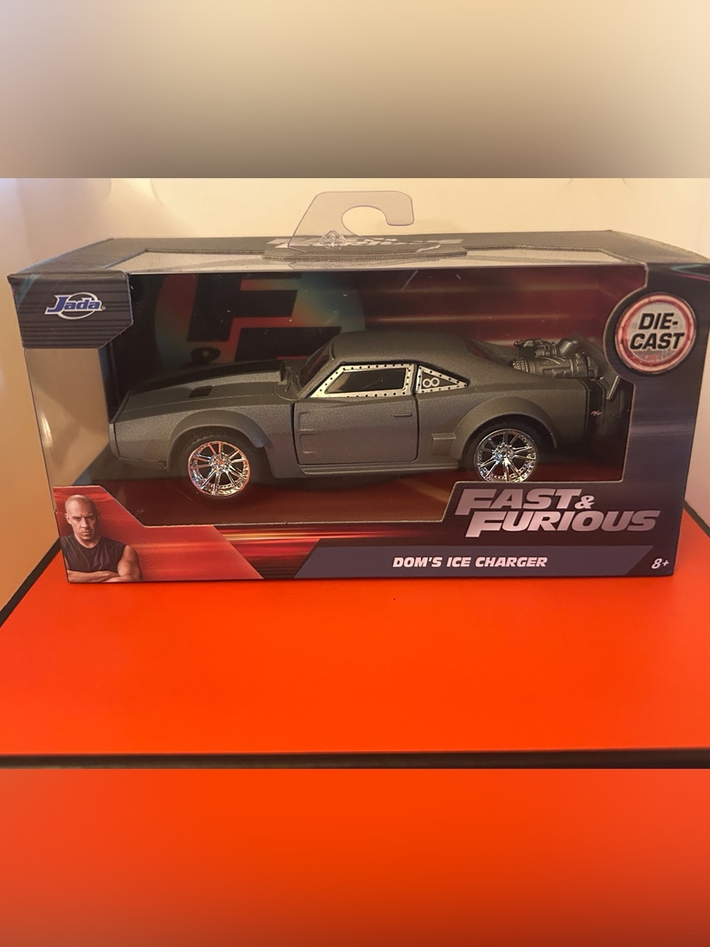 Dom's Ice Charger Movie Muscle Car, Semi Gun Metal Gray -1/24 Scale Diecast new